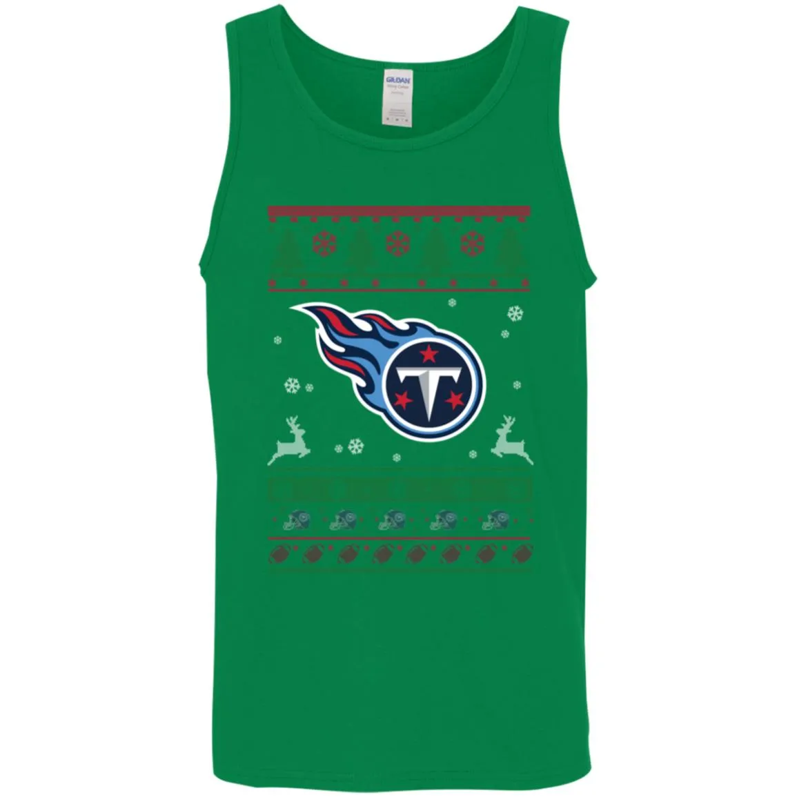 Tennessee Titans Logo Football Teams Ugly Christmas Sweater Men Tank Top