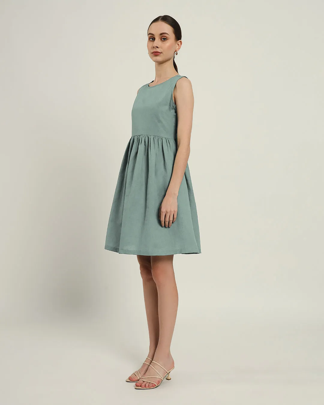The Chania Daisy Carolina Linen Dress