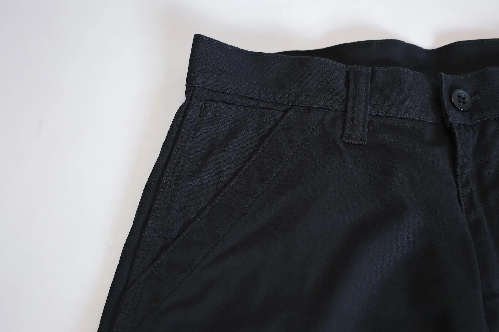 The Flat Head 11oz Duck Canvas Worker Pants (Black)