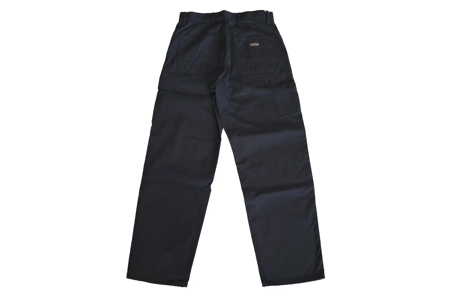 The Flat Head 11oz Duck Canvas Worker Pants (Black)