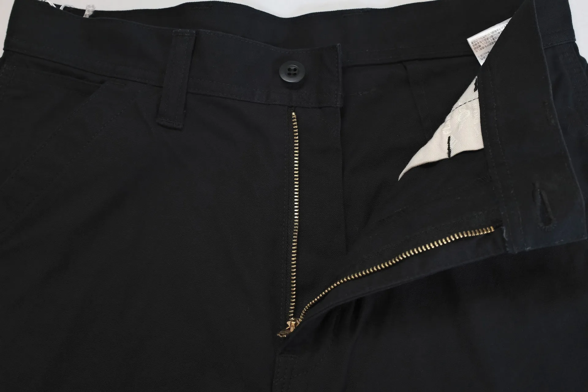 The Flat Head 11oz Duck Canvas Worker Pants (Black)