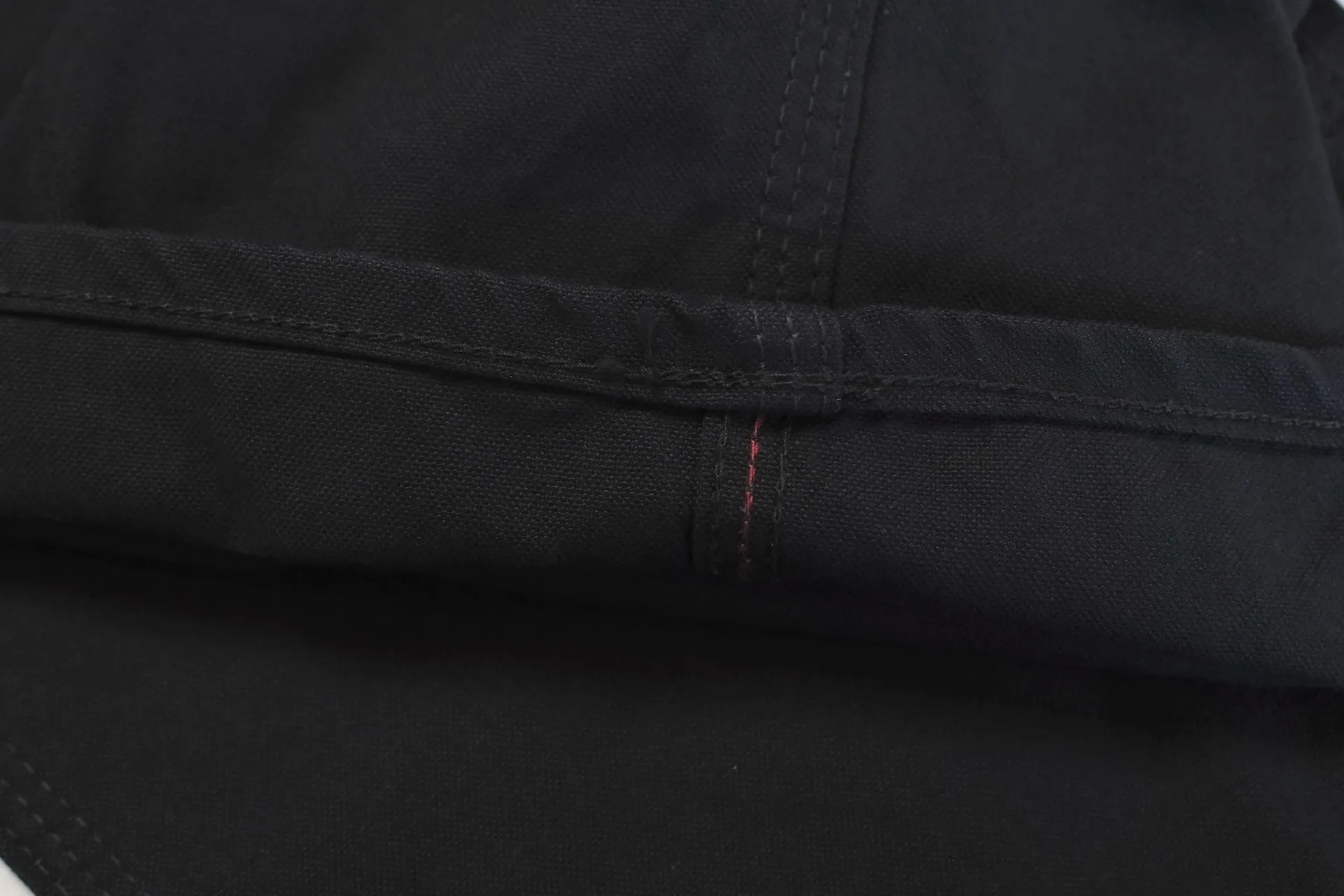 The Flat Head 11oz Duck Canvas Worker Pants (Black)