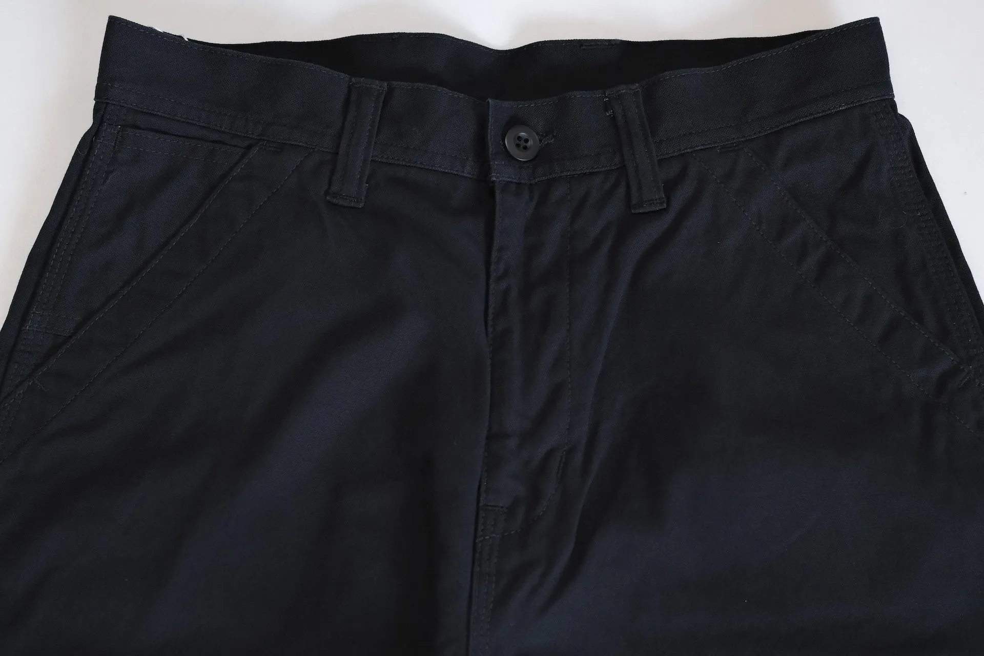 The Flat Head 11oz Duck Canvas Worker Pants (Black)