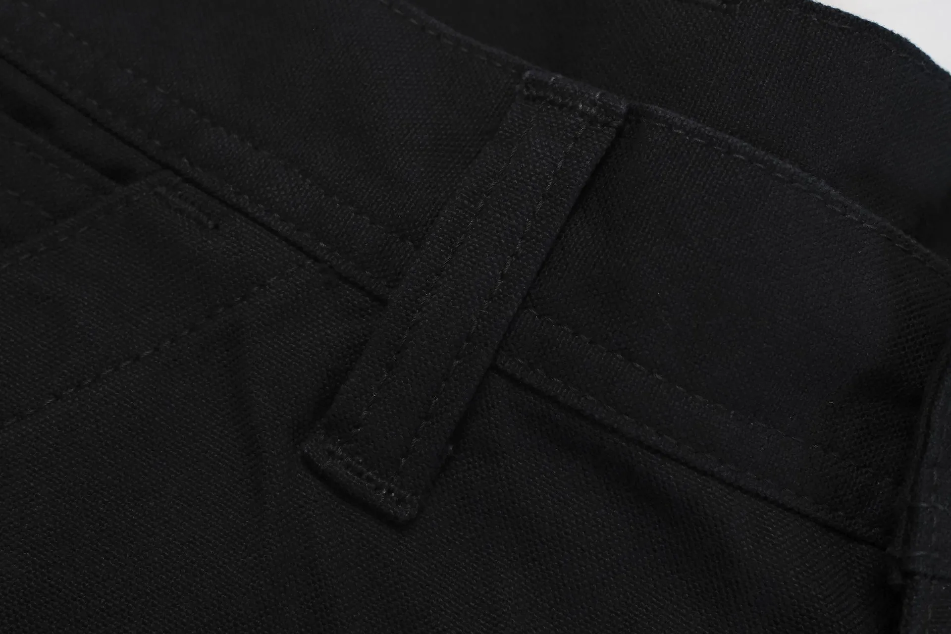 The Flat Head 11oz Duck Canvas Worker Pants (Black)