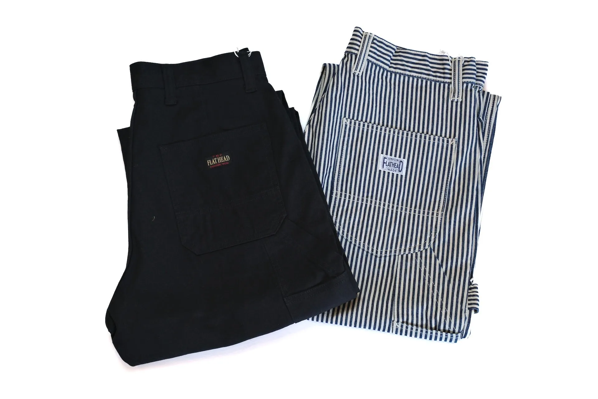 The Flat Head 11oz Duck Canvas Worker Pants (Black)