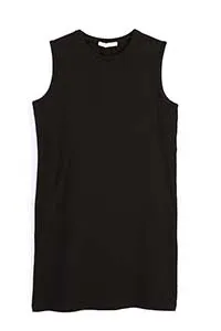 TLD Women Allday Black Collar Embroidered Sleeveless T-shirt Tunic - Mankato