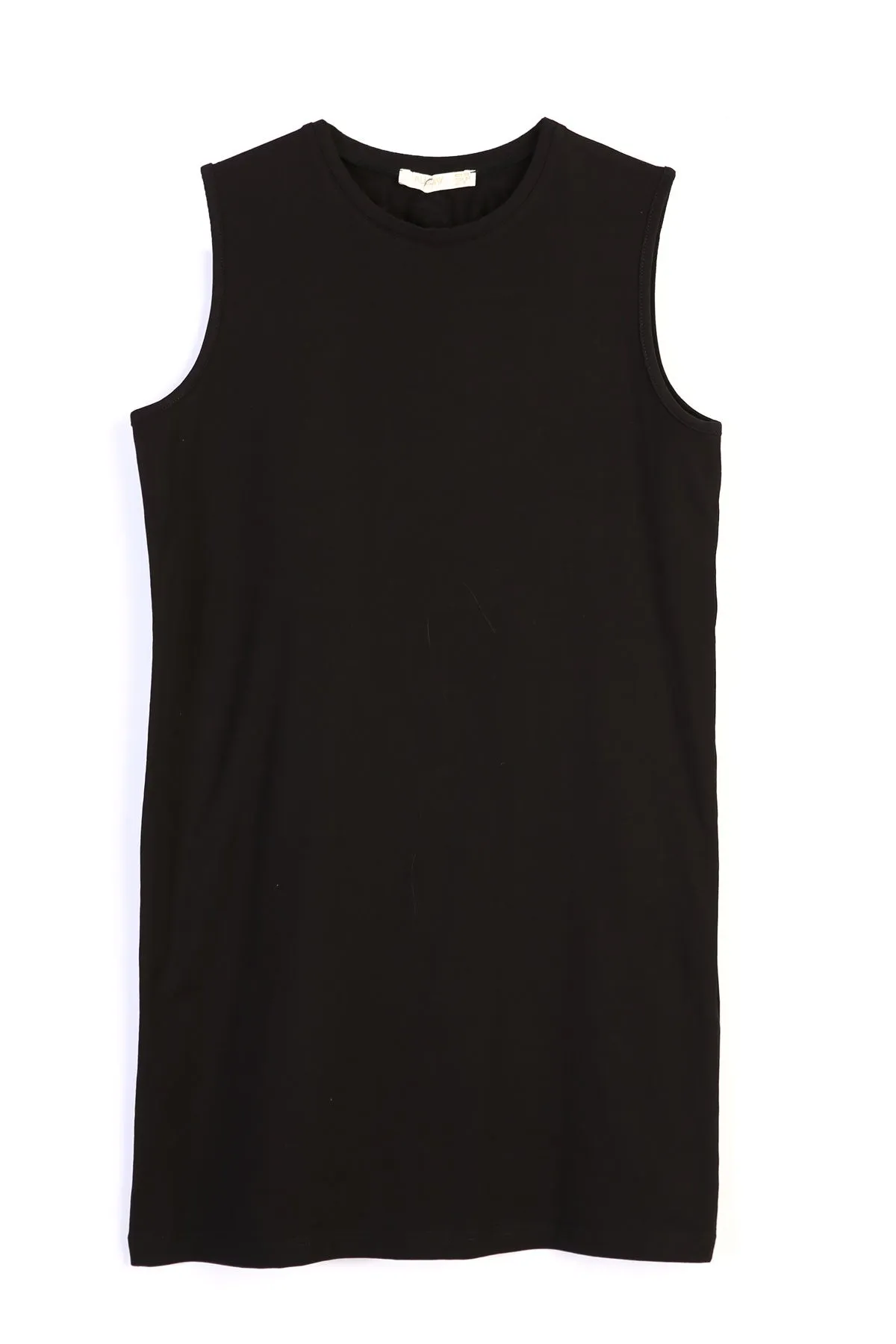 TLD Women Allday Black Collar Embroidered Sleeveless T-shirt Tunic - Mankato