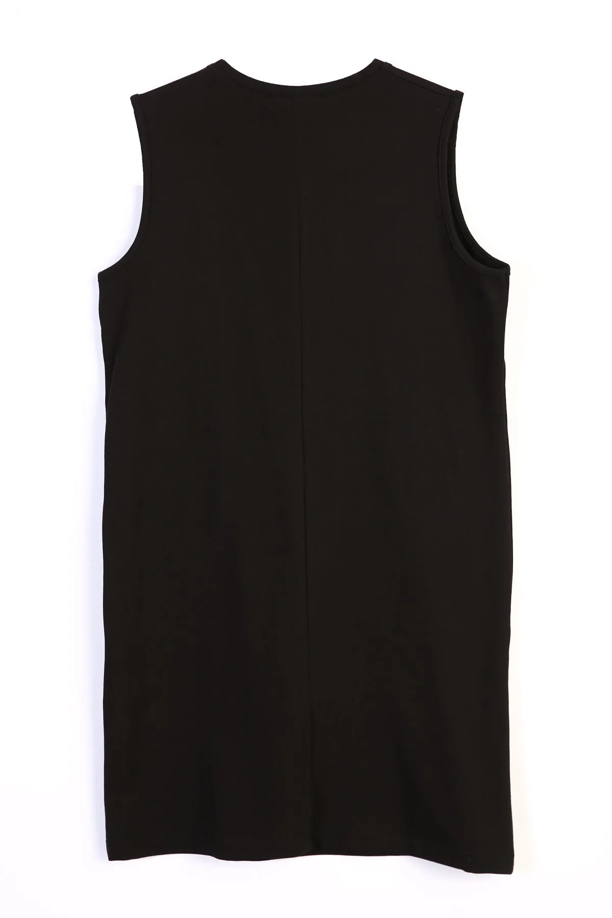 TLD Women Allday Black Collar Embroidered Sleeveless T-shirt Tunic - Mankato