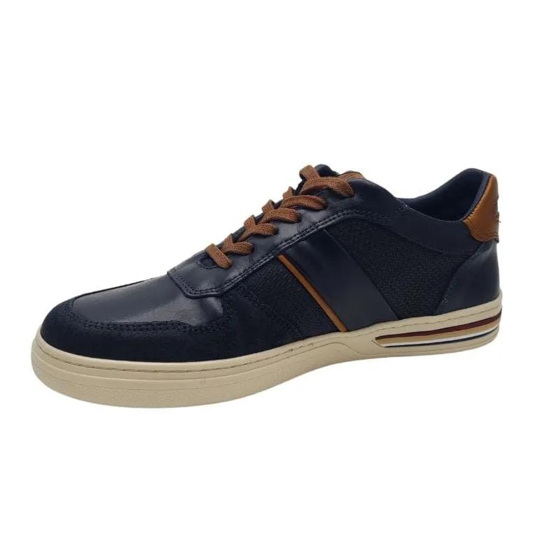Tommy Bowe Mens Leather Navy Casual Shoe - Montoya