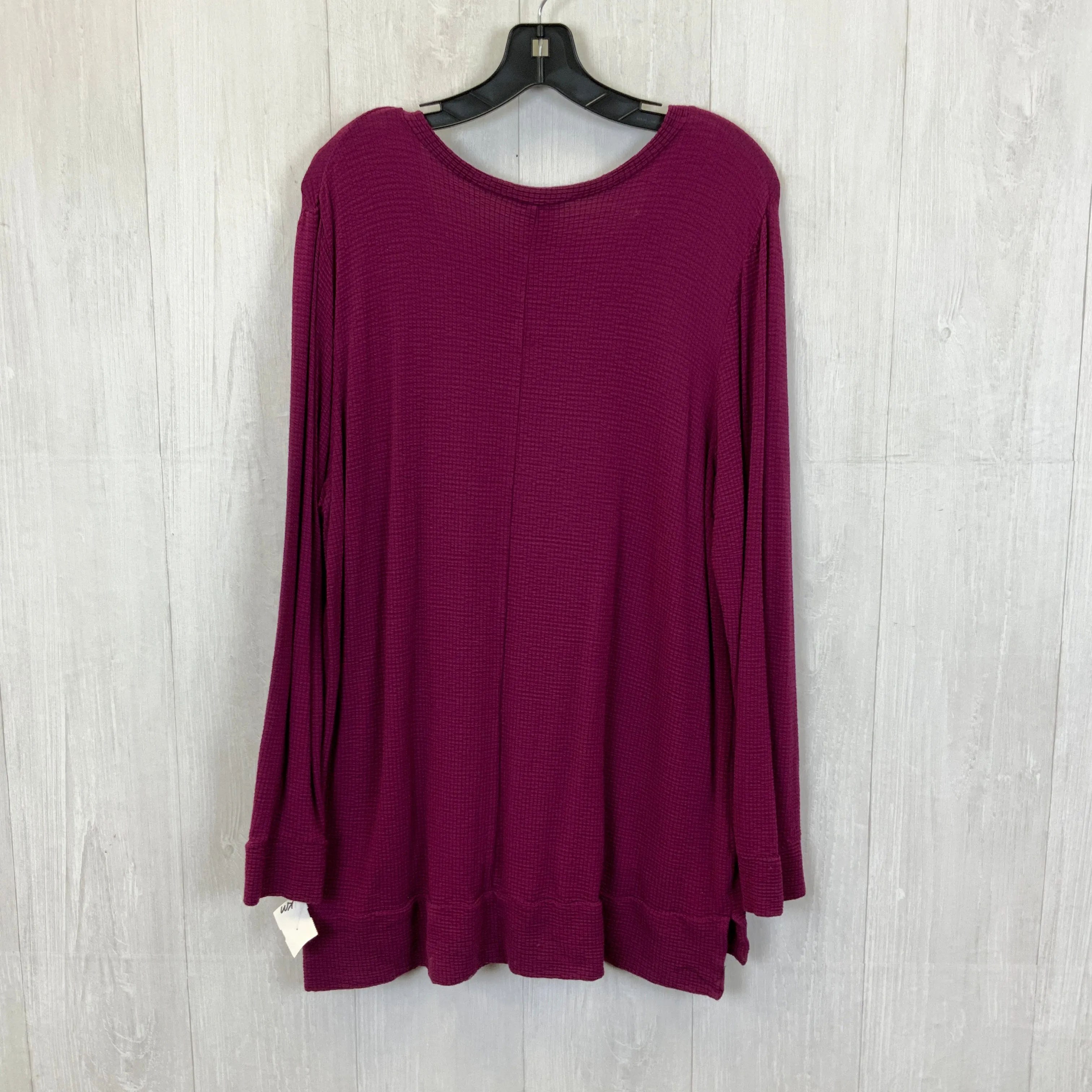 Tunic Long Sleeve By Adrianna Papell In Purple, Size: Xl