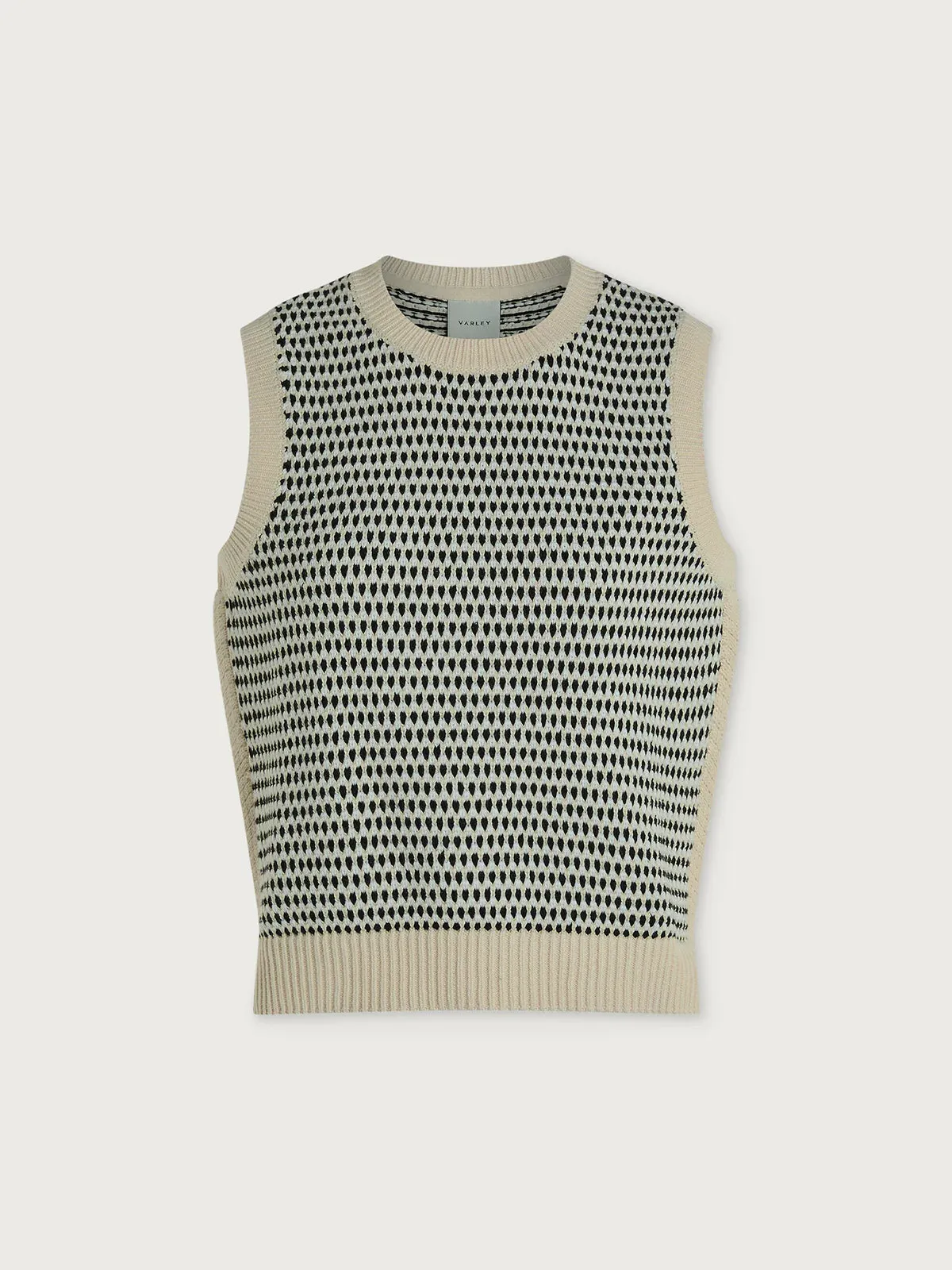 Varley Knowles Textured Knit Vest Birch