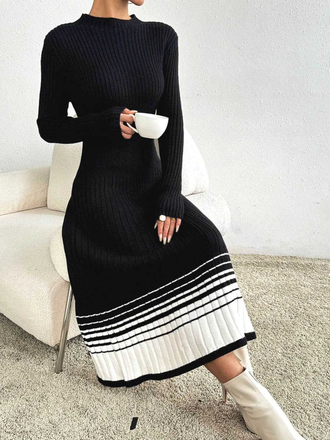 Vicarage Avenue Long Sleeve Sweater Dress