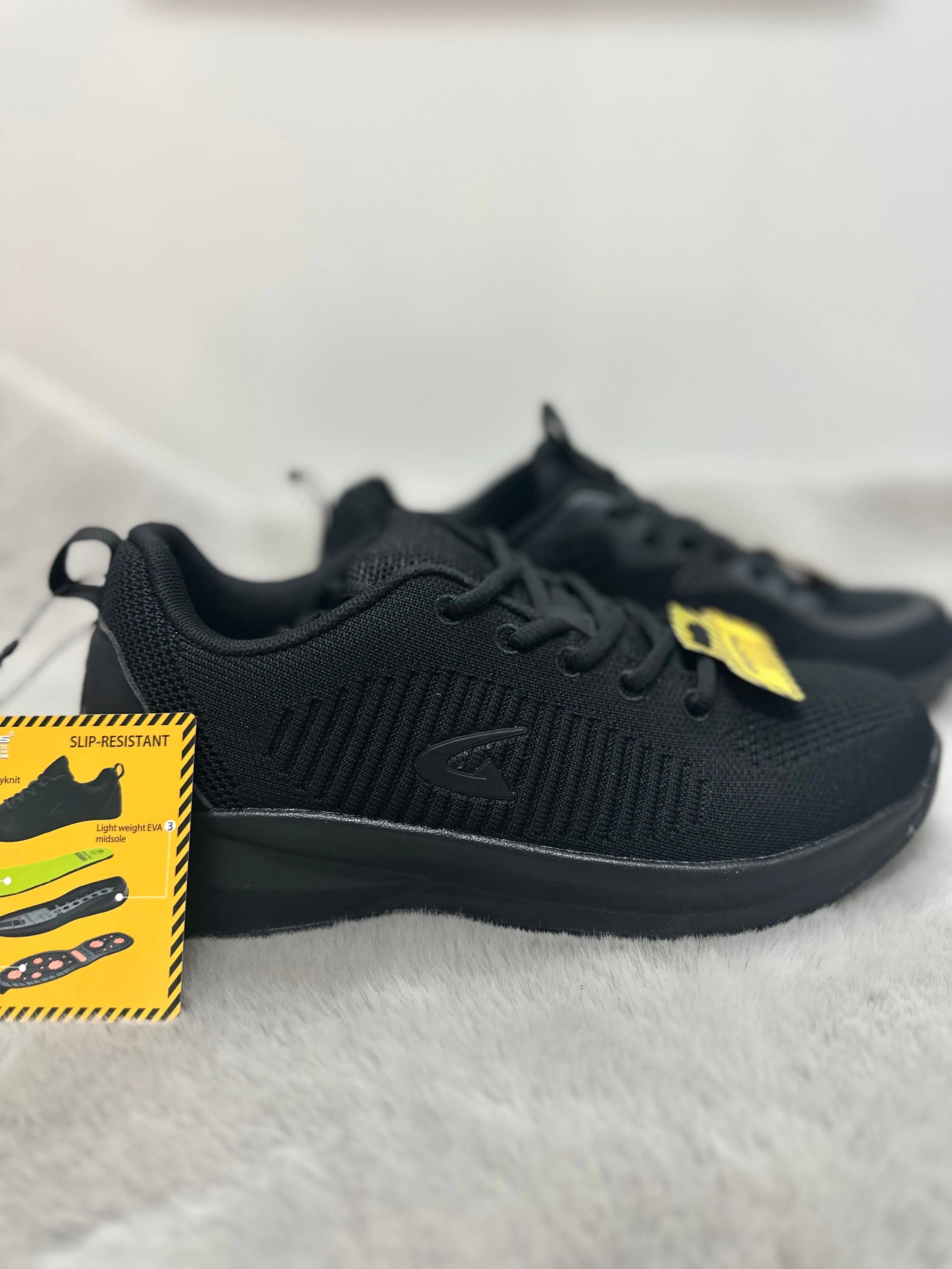Women Shoes Slip Resistant/Black-7703W 5