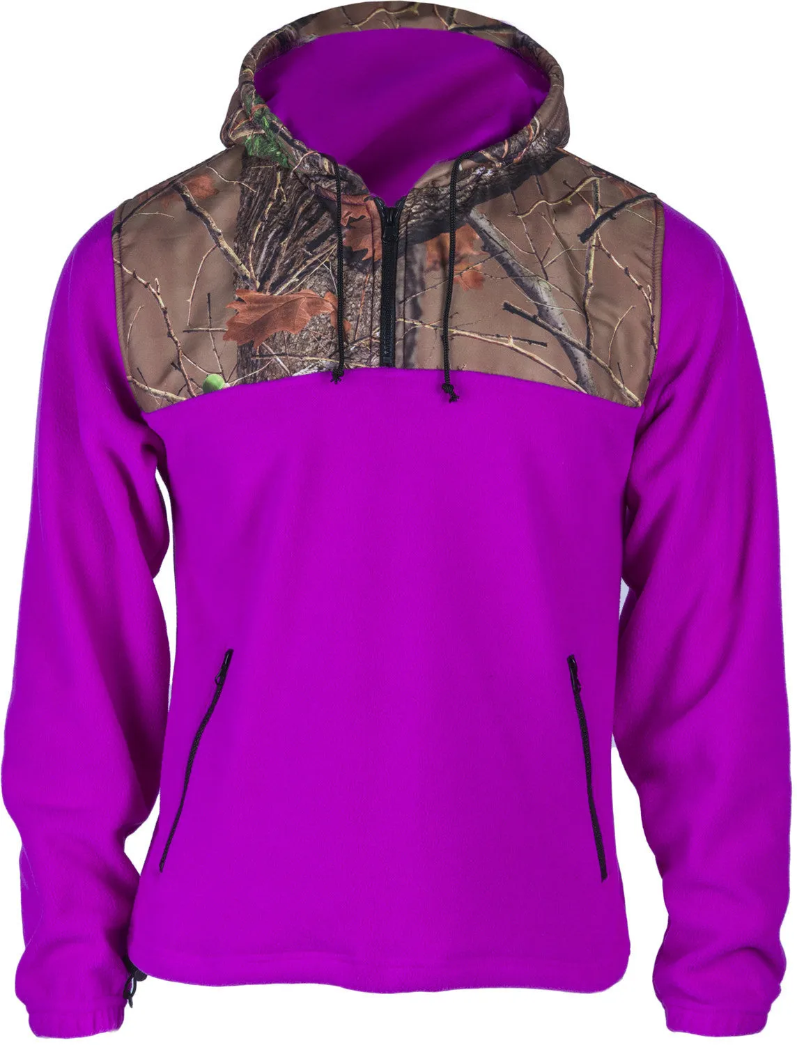 WOMEN'S CAMO C-MAX HOODED 1/4 ZIP HOODIE