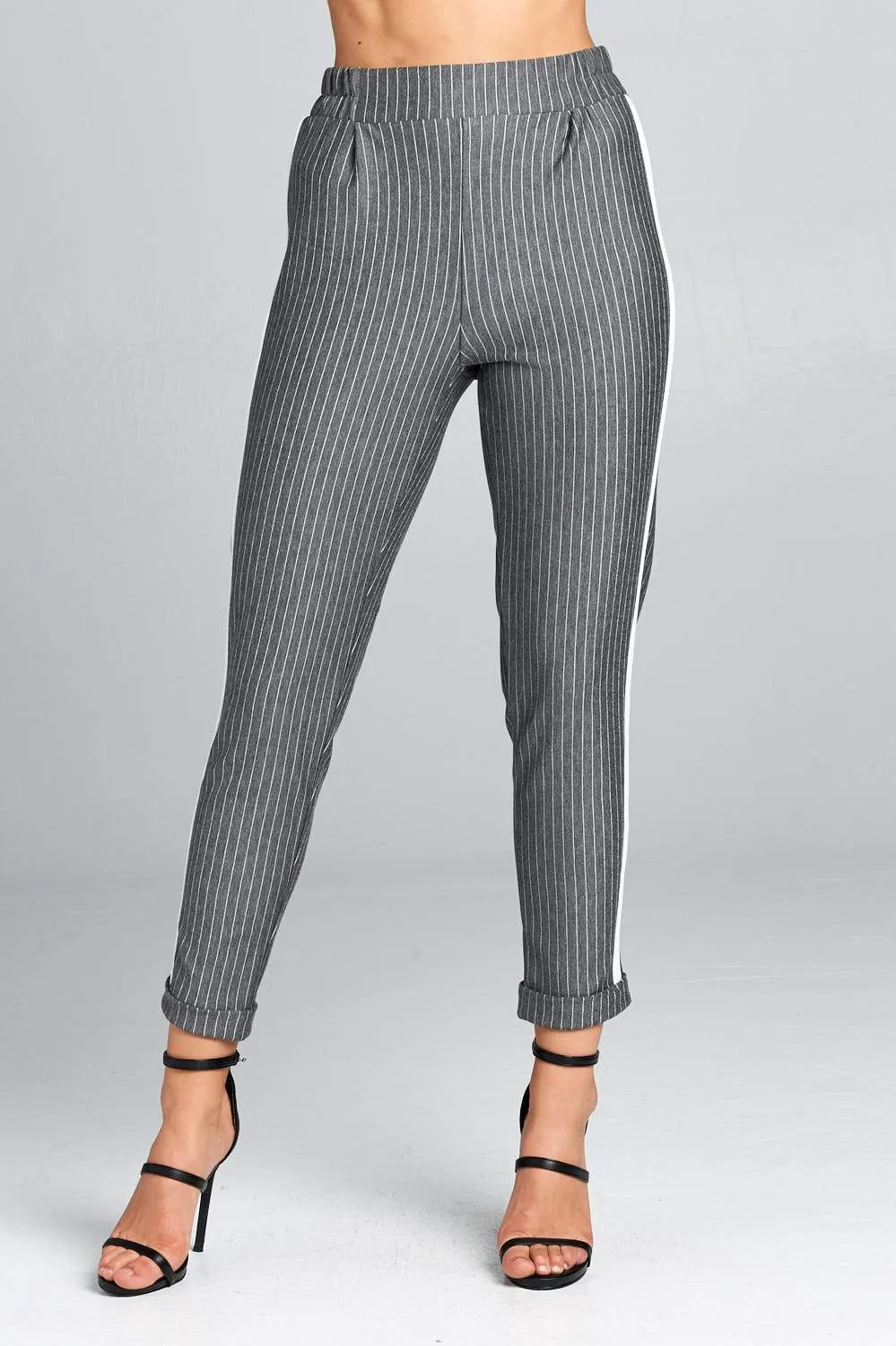Women's High Waist Striped Pants SIZE S-L
