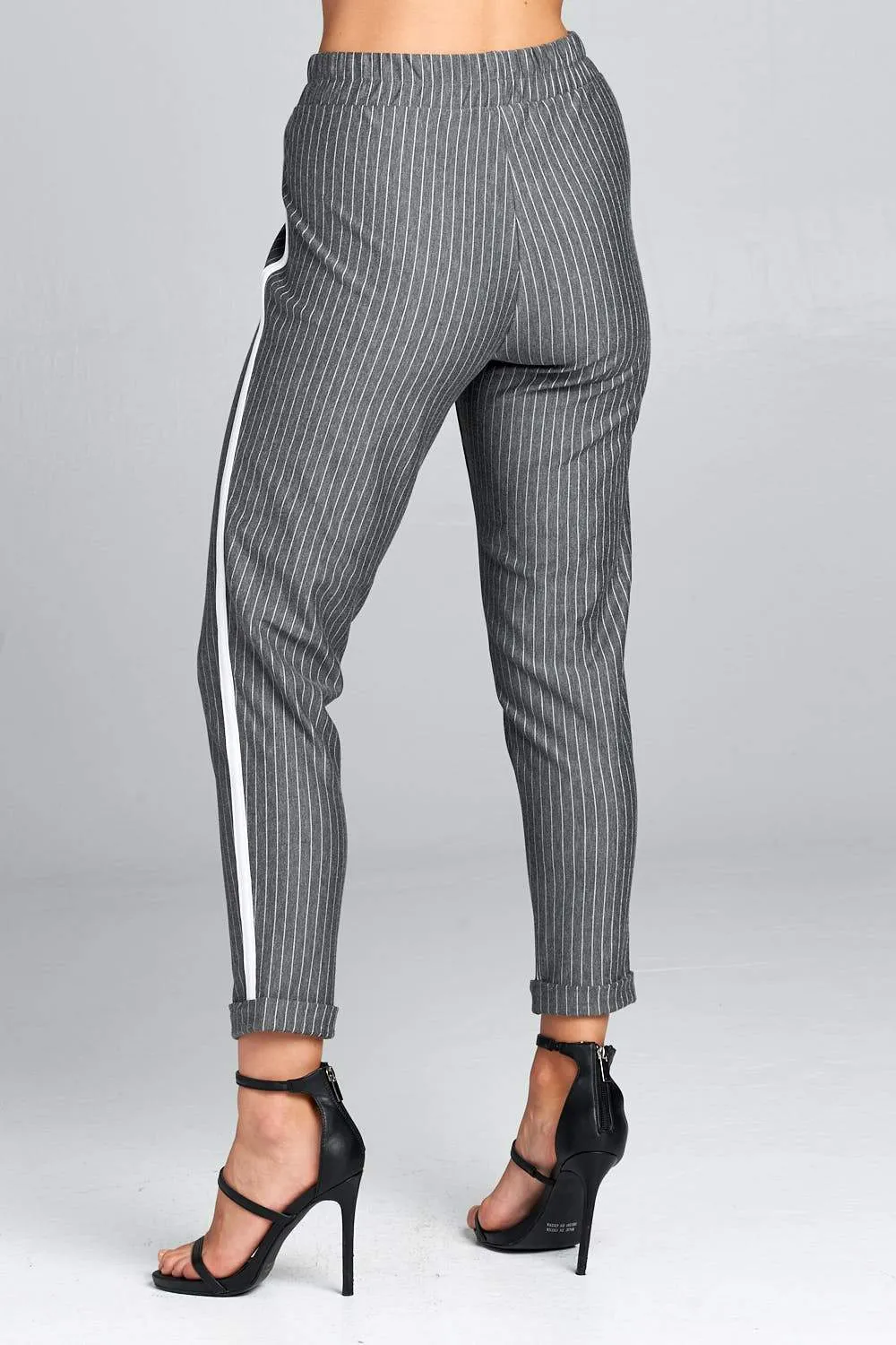 Women's High Waist Striped Pants SIZE S-L