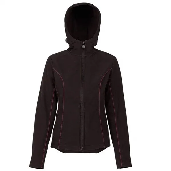 Womens Poppy Softshell Hoody | Black