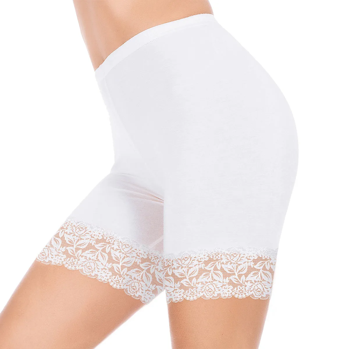 Womens Slip Shorts, Anti-Chafing Tummy ControlPanty Shorts LaceSeamless Undershorts For Dresses & Skirts