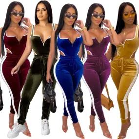 Women's Solid Color Slim Fit Stylish Jumpsuit - GlamzLife