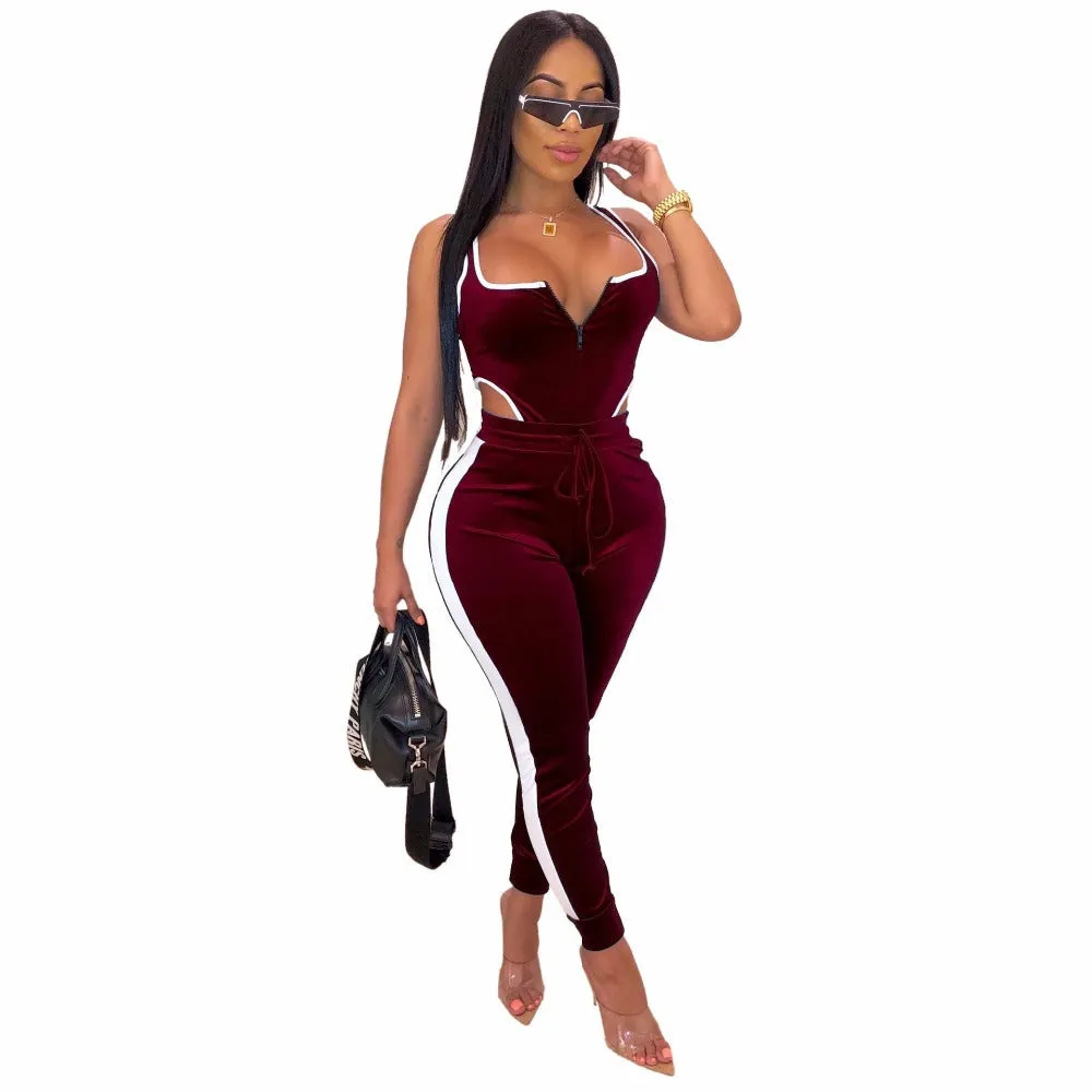 Women's Solid Color Slim Fit Stylish Jumpsuit - GlamzLife